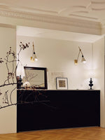 Cargar imagen en el visor de la Galería, Lámpara de pared vintage de metal con brazo oscilante ajustable M23