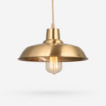 Bild in Gallery-Viewer laden, Deep Dome brass pendant light
