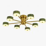 Bild in Gallery-Viewer laden, Green Jade Radial Semi-Flush Ceiling Light