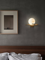 Bild in Gallery-Viewer laden, Retro Zweige Alabaster Wandleuchte