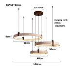 Load image into Gallery viewer, Simple Circular Travertine Pendant Lamp M20