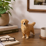 Cargar imagen en el visor de la Galería, Light wood-tone dog ornament styled on a desk