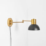 Load image into Gallery viewer, Adjustable Arm Plug In Wall Lamp