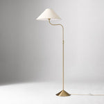 Load image into Gallery viewer, Fibura Linen Shade Adjustable Floor Lamp Soft Ambient Lighting for Hallway or Bedroom