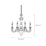 Load image into Gallery viewer, Roman Pillar Chandelier