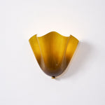 Bild in Gallery-Viewer laden, Bellina Elegante Florale Glas-Wandlampe – Moderne Messing-Wandlampe für Schlafzimmer & Flur