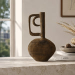 Load image into Gallery viewer, Hand-Carved Solid Wood Sculptural Vase