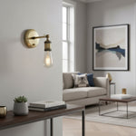 Load image into Gallery viewer, Driscoll Sleek Metal Arm Wall Light – Modern Industrial Wall Sconce for Living Room