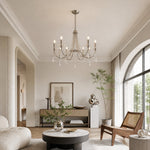Cargar imagen en el visor de la Galería, Silver Crystal Branch Chandelier