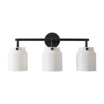 Load image into Gallery viewer, Hanton Modern 3-Light Wall Sconce – Milk Glass Fixture for Bathroom, Hallway, and Living Spaces