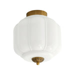 Load image into Gallery viewer, Eloise Flush Mount Milk Glass Ceiling Light – Modern Accent Lighting with Artistic Glass Shade
