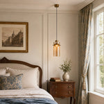 Load image into Gallery viewer, Crackle glass pendant in a styled interior scene