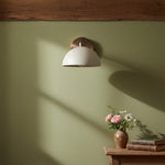 Load image into Gallery viewer, Metio Dome Industrial Modern Wall Sconce – Soft Ambient Light for Hallways