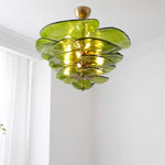 Load image into Gallery viewer, Lotus Leaf Layered Glass Chandelier