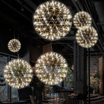Load image into Gallery viewer, Silver Spark Ball Pendant Light