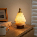 Cargar imagen en el visor de la Galería, Rechargeable table lamp glowing on a bedside cabinet