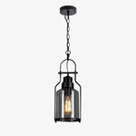 Load image into Gallery viewer, Lirra Cylindrical Pendant Light - Retro Industrial Glass Light for Dining Room