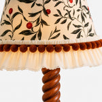 Cargar imagen en el visor de la Galería, Pleated shade edge and twisted wood stem