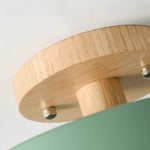 Cargar imagen en el visor de la Galería, Lámpara de Techo Redonda Macaroq – Madera y Acrílico Modernos para Dormitorio