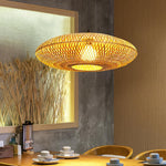 Load image into Gallery viewer, Treasure of the Dawn Bamboo Rattan Pendant Light