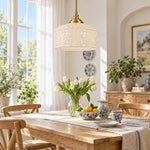 Charger l'image dans la visionneuse de galerie, Vintage Adjustable Glass Pendant Light