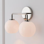 Load image into Gallery viewer, Selvion Art-Glass Globe Wall Sconce – Elegant Modern Wall Light for Bathrooms, Halls & Living Spaces