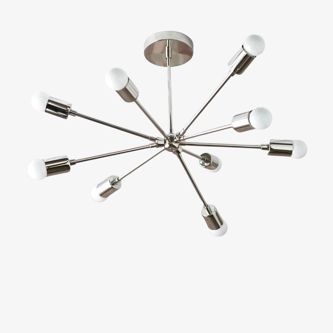 Lustre Sputnik Mobilux Line Mid-Century - Plafonnier moderne en laiton