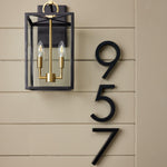 Load image into Gallery viewer, Ferrix Glass Outdoor Wall Light - Industrial Outdoor Porch Light