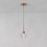 Load image into Gallery viewer, Merin Geometric Glass Chandelier – Modern Architectural Lighting for Dining Room or Foyer