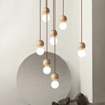 Bild in Gallery-Viewer laden, Travertin Stein Creme Retro Minimalistische LED Pendelleuchte