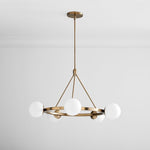 Load image into Gallery viewer, Brelia Modern Round Chandelier - Glass Globe Design For Modern Home