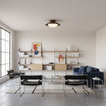 Charger l'image dans la visionneuse de galerie, Plafonnier Nuage en Forme d'Éventail Oribela - Design Métallique Moderne et Minimaliste pour Salons et Chambres