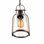 Load image into Gallery viewer, Lirra Cylindrical Pendant Light - Retro Industrial Glass Light for Dining Room