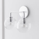 Load image into Gallery viewer, Selvion Art-Glass Globe Wall Sconce – Elegant Modern Wall Light for Bathrooms, Halls & Living Spaces