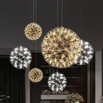 Load image into Gallery viewer, Silver Spark Ball Pendant Light