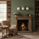 Cargar imagen en el visor de la Galería, Lámpara de tocador LED regulable de cristal Glorica – Lámpara de baño minimalista tipo globo