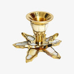 Cargar imagen en el visor de la Galería, Shell-Inlaid Leaf Candlestick