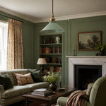 Bild in Gallery-Viewer laden, Ceramic pendant light over a layered lounge setting
