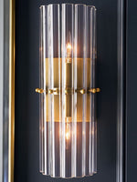 Load image into Gallery viewer, Lumora Crystal Up Down Wall Light – Double Wall Sconce for Bedroom