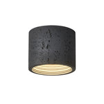 Load image into Gallery viewer, Cylindrical Travertine Lamp - LED Wabi Sabi Ceiling Light for Modern Homes