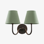 Load image into Gallery viewer, Luvora Fabric Shade Wall Sconce with Drum Shade - Classic Pleated Sconce Light