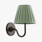 Load image into Gallery viewer, Luvora Fabric Shade Wall Sconce with Drum Shade - Classic Pleated Sconce Light