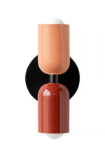 Bild in Gallery-Viewer laden, Doppelkopf-Makronenfarbe oben und unten Wandleuchte