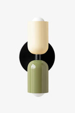 Bild in Gallery-Viewer laden, Doppelkopf-Makronenfarbe oben und unten Wandleuchte