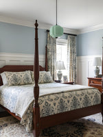 Load image into Gallery viewer, American Vintage Cream Glass Shade Shaped Eloise Chandelier