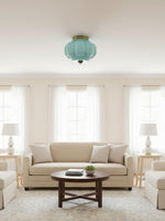 Load image into Gallery viewer, Retro Milk Semi Flush Mount Eloise Ceiling Light
