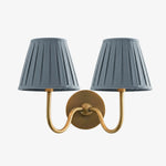 Load image into Gallery viewer, Luvora Fabric Shade Wall Sconce with Drum Shade - Classic Pleated Sconce Light