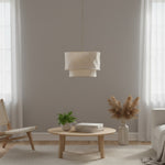 Bild in Gallery-Viewer laden, Dumora Mehrschicht-Kronleuchter - Moderner minimalistischer Stoff für Esszimmer und Wohnzimmer