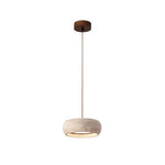 Load image into Gallery viewer, Travertine Drum Pendant Lamp