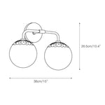 Cargar imagen en el visor de la Galería, Aplique de globo con forma de gota de rocío
